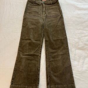 Show Me Your MuMu Olive Corduroy Cropped Pants